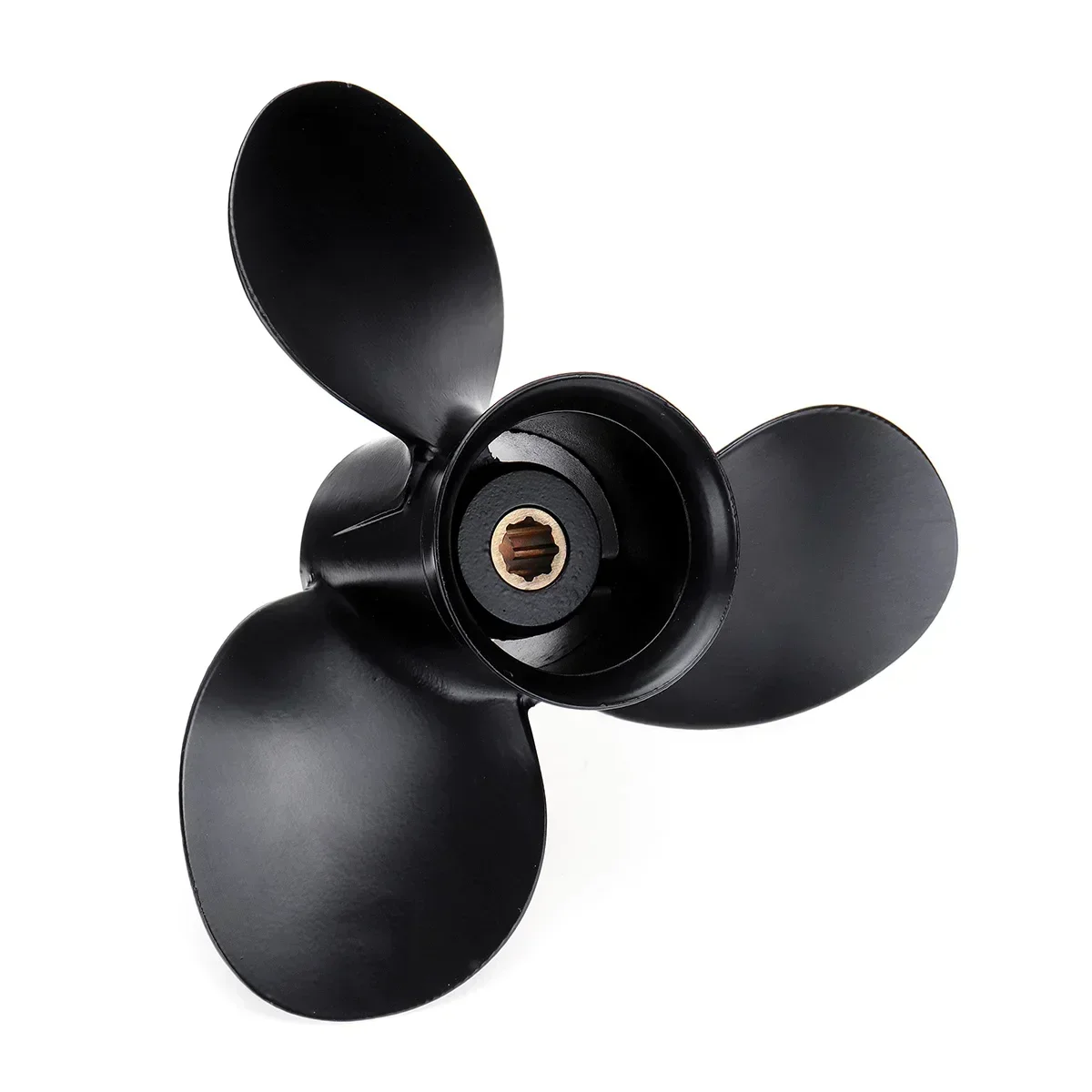For Mercury 6-15HP 9 x 8 Boat Outboard Propeller 48-828154A12 Marine Aluminum Alloy 8 Spline Tooth 3 Blades Standard Rotation
