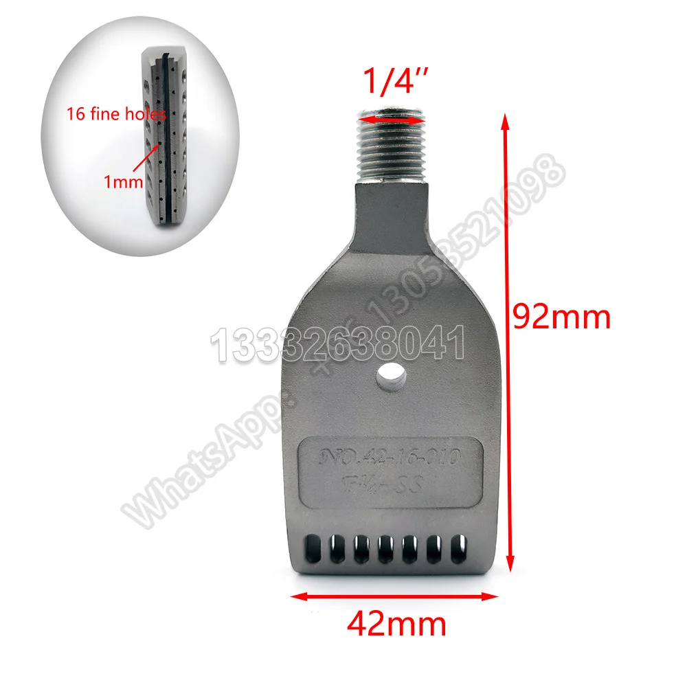 1pc 1/4'' 42-16-010 Air Nozzle Double Line Air Nozzle Double Edge Win Jet Nozzle