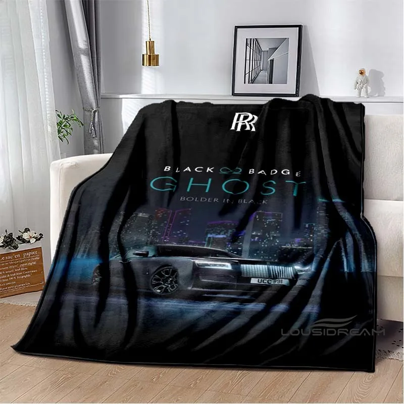 3DCar Supercar R-Rolls R-Royce Logo Flannel Blanket Soft Comfortable Living Room Bedroom Blanket Car Air Conditioning Blanket