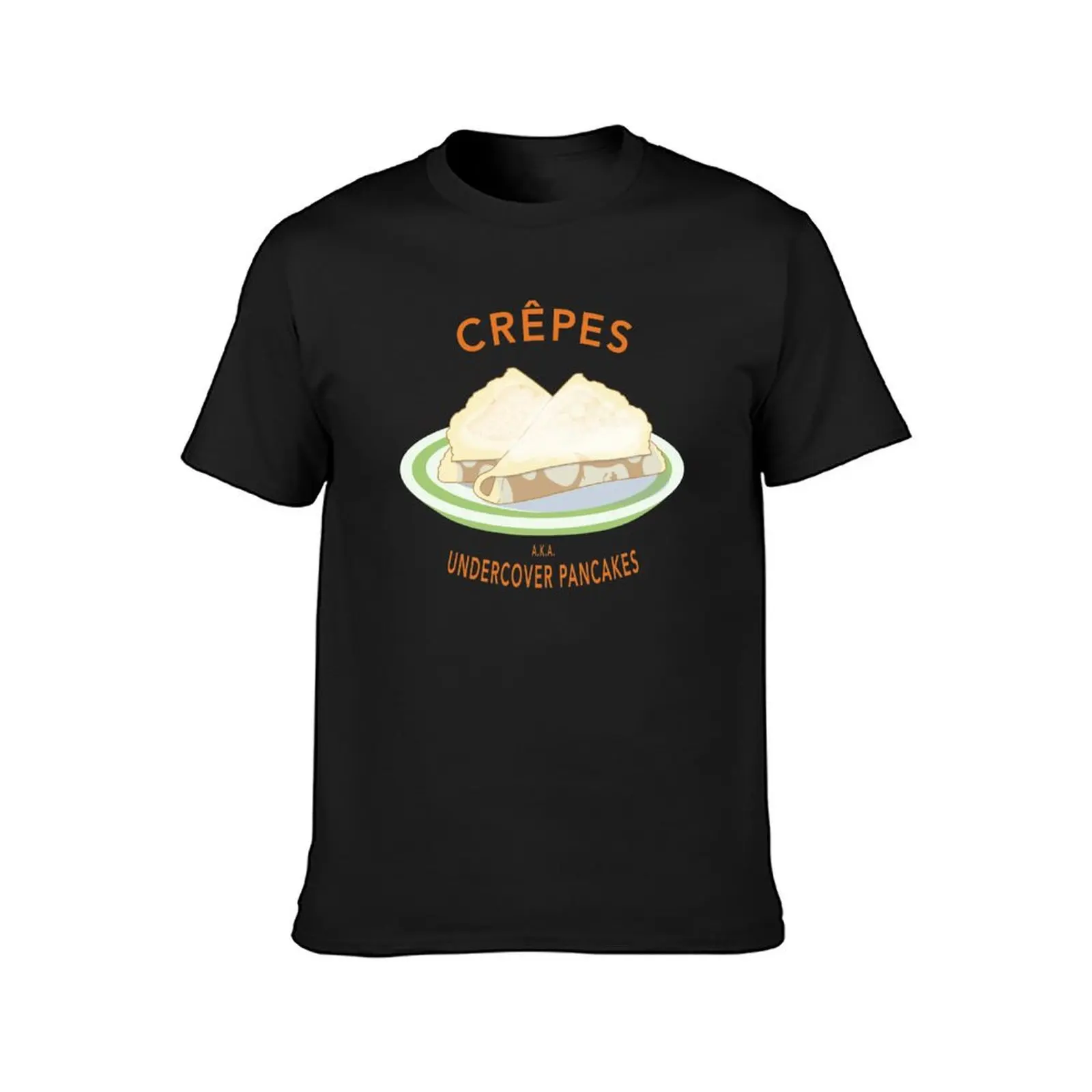 Crepes a.k.a. Undercover Pancakes T-Shirt blacks sweat summer tops plus sizes plain black t shirts men