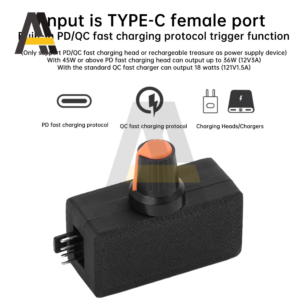 

PWM Speed Controller 4Pin Fan Speed Controller TYPE-C USB Interface Power Supply DIY Water-cooling USB Fan Speed Control Module