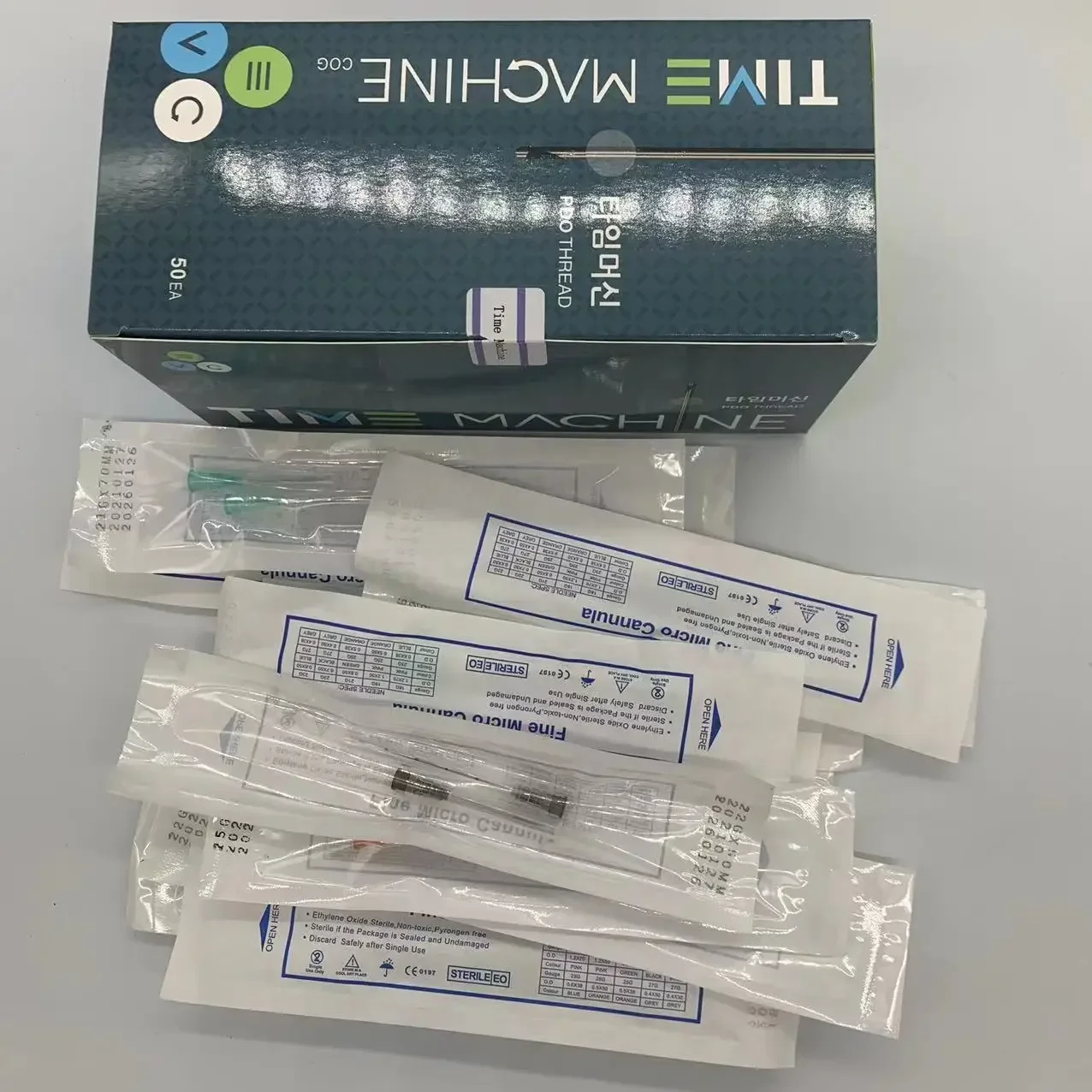 필러 주입용 무딘 캐눌라, 페이셜 필링, 약간 무딘 바늘 액세서리, 14G, 18Gmm, 18G21G22G23G25G27G30G, 50 개