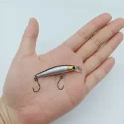 DUODUOYU 1PCS Floating Minnow Fishing Lures 5cm/2g Wobbler Artificial Bait With Double Single Hooks Bass Bait Goods for fishing