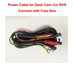 Car DVR Power Cable For Dashcam 2.6 Meters 8 Pins Power Line for Video Recorder Car Camera for all Cars Connect with Fuse Box