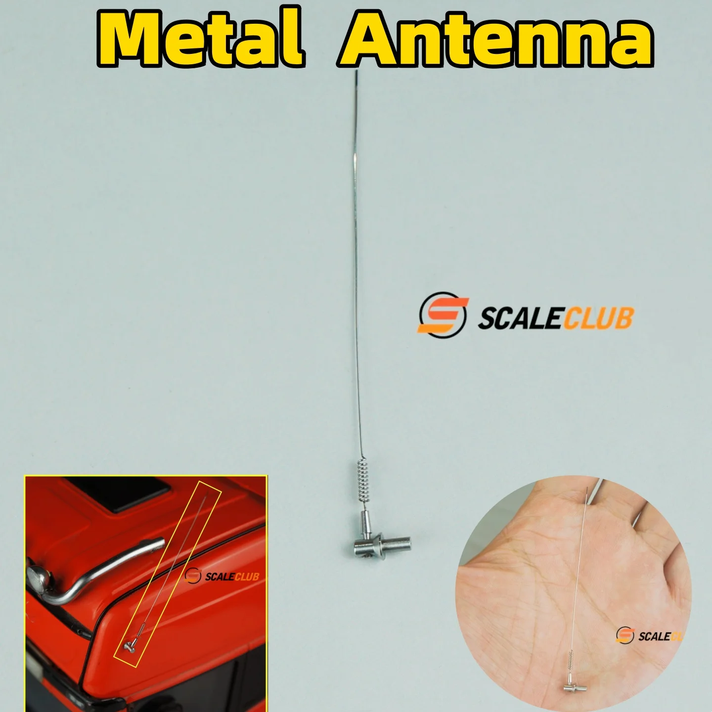 

Metal Antenna Model Universal Trailer For 1/14 Tamiya RC Scania 770S MAN Benz Volvo Romote Control Tipper Car Diy Parts