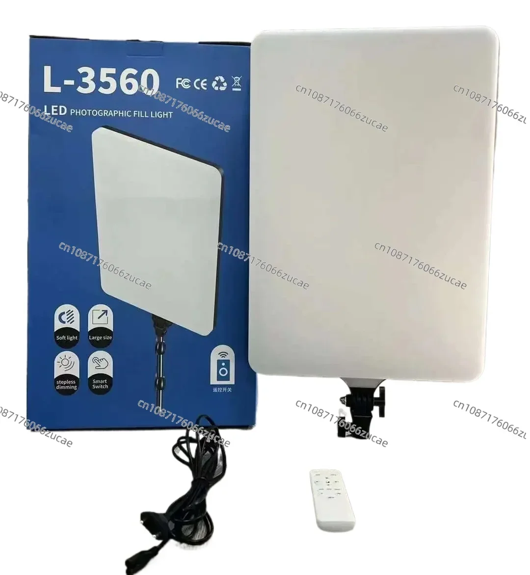 

New L-3560 Big 24inch Studio Set Lighting Equipment Flash Led Light Panel Photography Lighting Kit for Photography