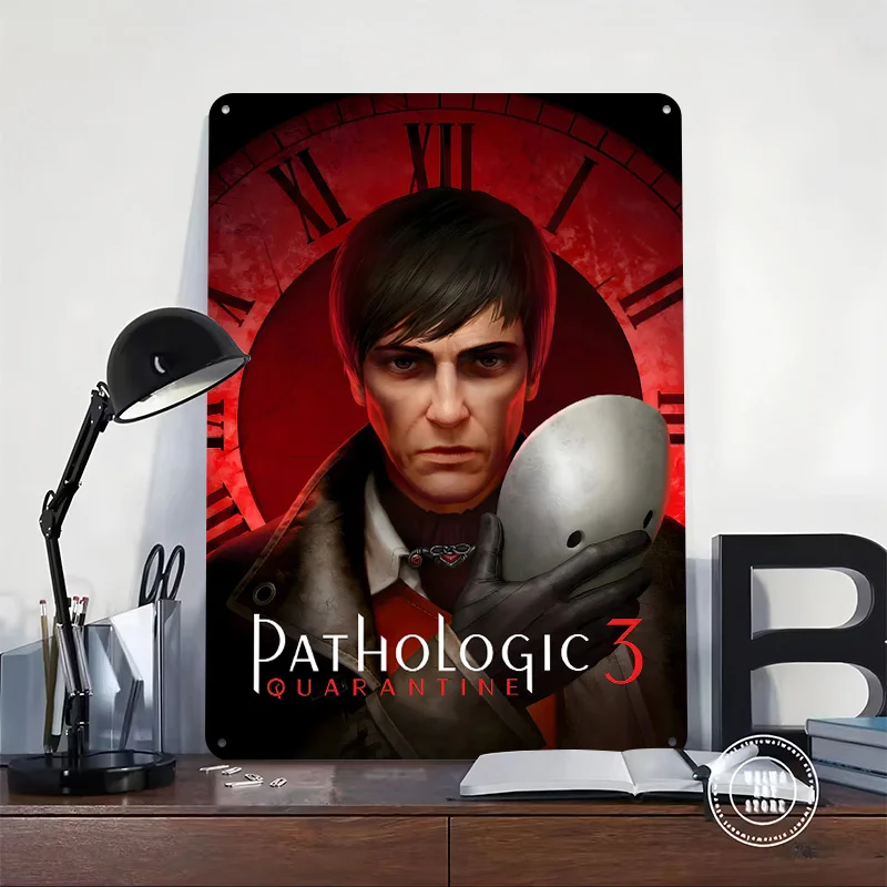 Pathologic 3: Quarantine Game Art Printed Poster Customized Wall Art Retro Vintage Metal Tin Signs for Gamer Custom Sign Home