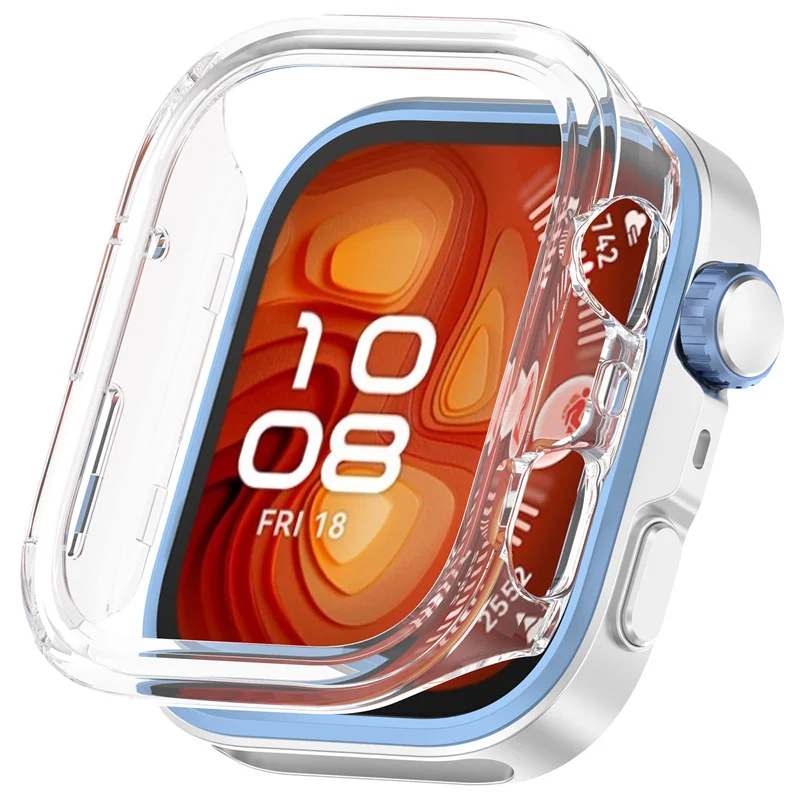 PC Hollow Case+Strap+Film For Huawei Watch Fit 4 Pro Smartwatch Screen Protector Frame Bumper for Huawei Fit 4 Fit4 Cover Shell
