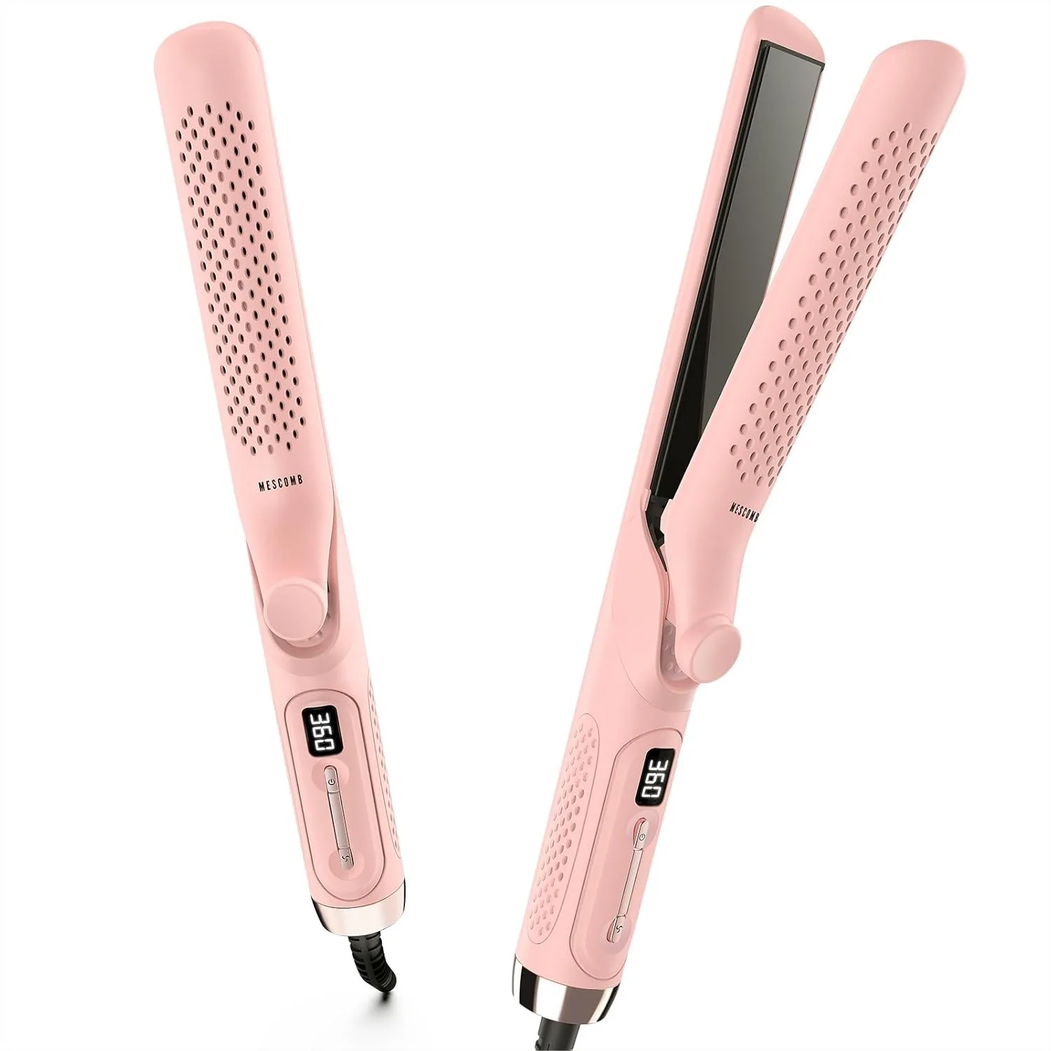 

1 Inch 2-in-1 Hair Straightener and Curler with 360° Airflow and Dual Voltage for Travel