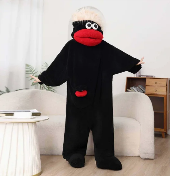 26 Nieuwe Langharige Tasmaanse Duivel Sad Frog Jumpsuit Pyjama Mannen Vrouwen Leuke Cartoon Abstract Loungewear Homewear Nachtkleding Gift