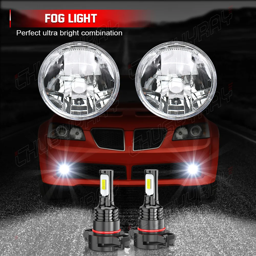 CHUSYYRAY 2Pcs Car lights Led Replacement Bulbs Car Fog Lights White light Super High Bright Lamp Car accsesories Led Headlight