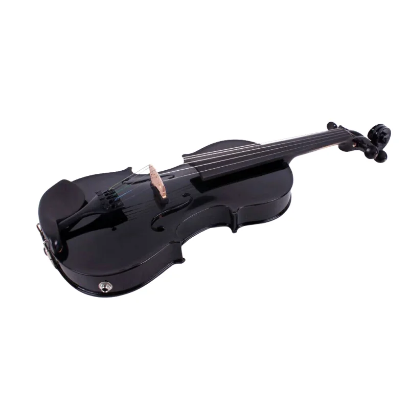 Black color solid wood brand new electric & acoustic viola 15