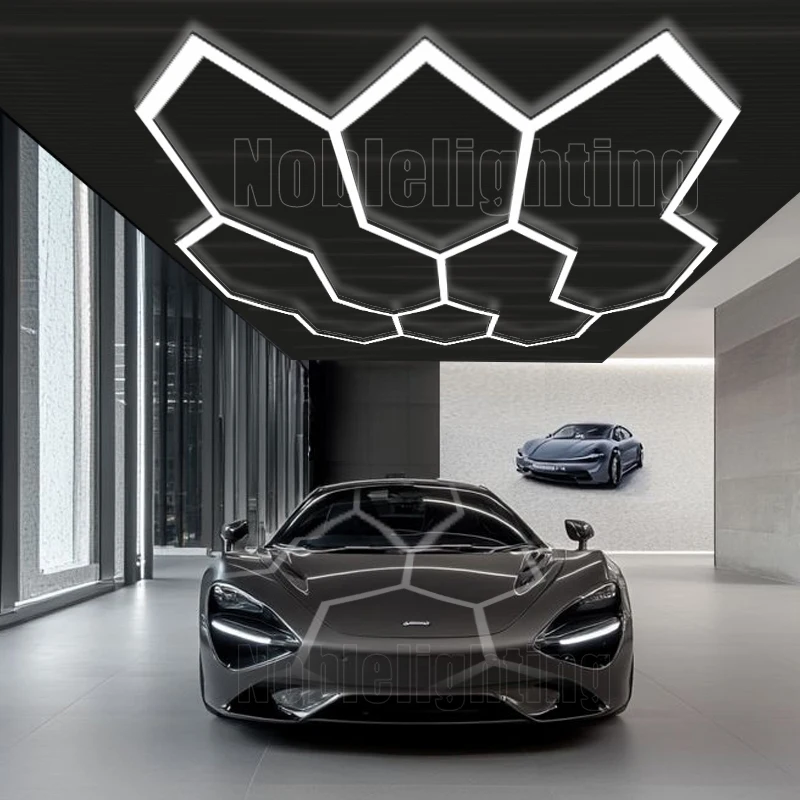hexagon-garage-led-light-6500k-honeycomb-led-tube-lighting-110-265v-car-repair-shops-fitness-rooms-basements