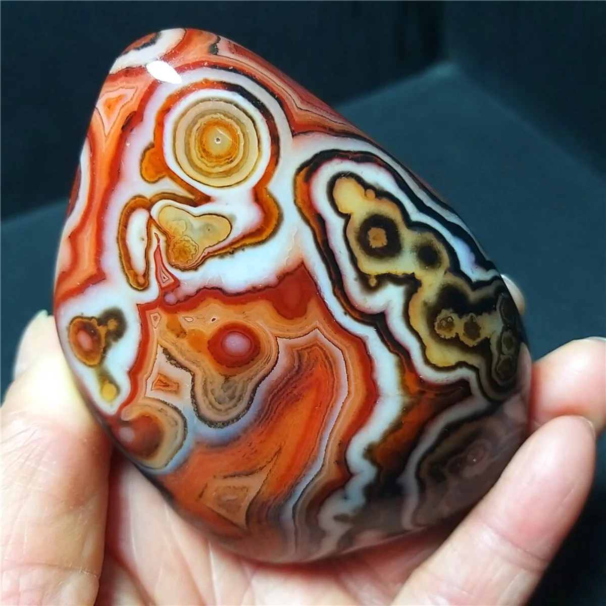 Large Natural Banded Agate Multi Color, Polished Tumbled, Hand Selected, Vase Filler, Crystal Collection, Table Display