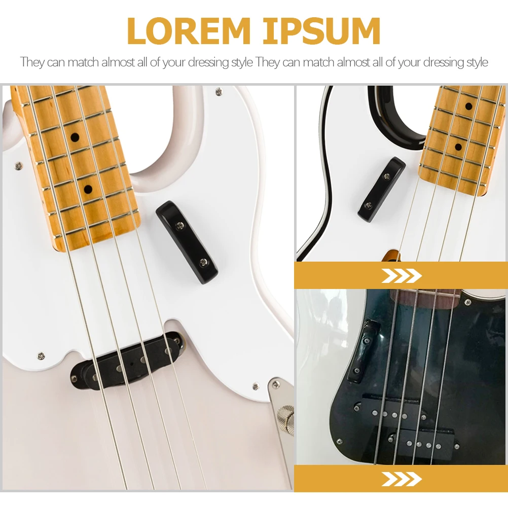 

2Sets Bass Thumb Rest Plastic Finger Rest Ergonomic Design for Bass Guitar Prevent Thumb Soreness Musical Instrument Parts