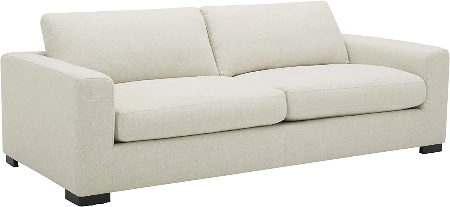 

Anx Westview Extra Deep Down Filled Couch W, 89" Sofa for Living Room, Cream