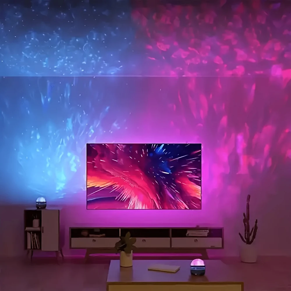 Projektor LED Galaxy Kolorowy projektor Galaxy Sky Lampka nocna do sypialni Dekoracja pokoju dziecięcego Dekoracja świąteczna