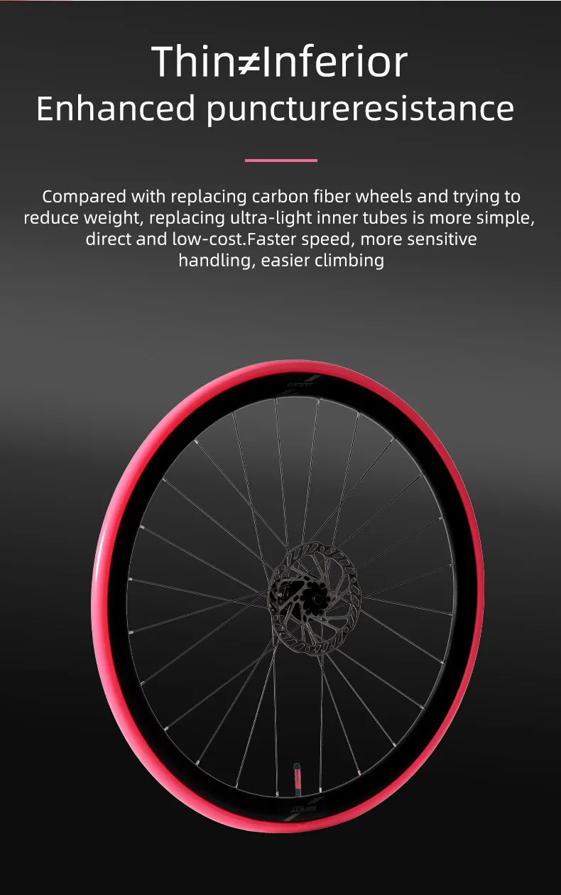 Ridenow 1 Stück 2024 Aluminiumventil Fahrradschlauch Superleichter 700C Rennrad-TPU-Reifen 65 85 mm Länge FV Superleichter Schlauch – Detail 6