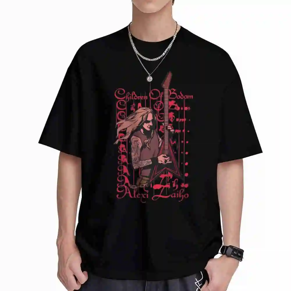 Alexi Laiho Short Sleeve Tee 100% Cotton T-Shirt