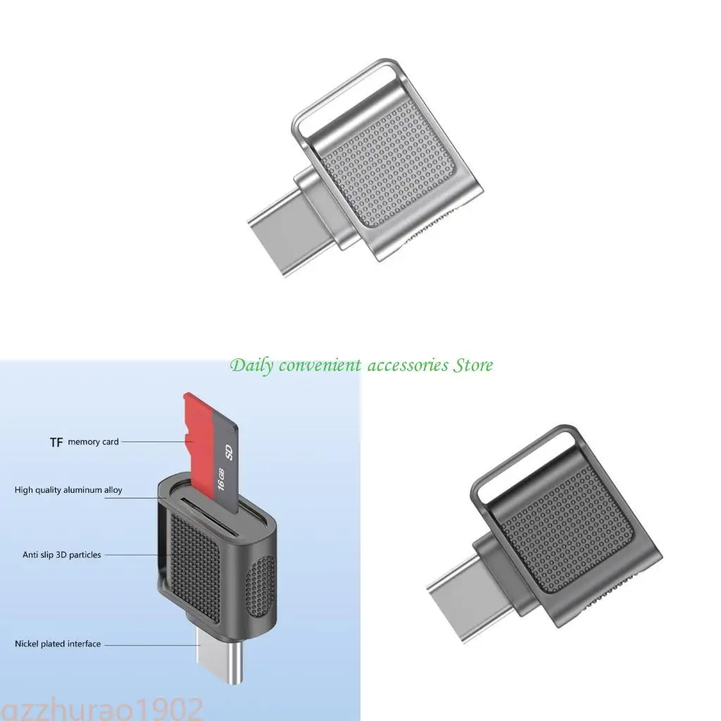 

97QB USB3.0 Type C TFs MicroSDs Card Reader Adapter for Quick Data Transfer
