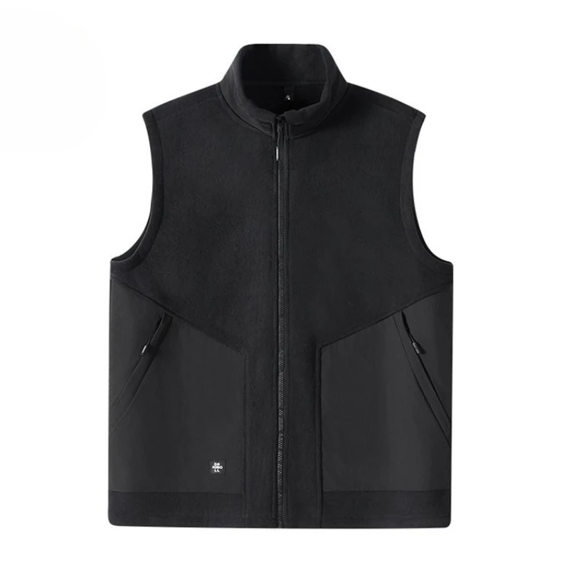

Men's Winter Fleece Vest with Thermal Insulation Loose Fit for Hiking Camping
