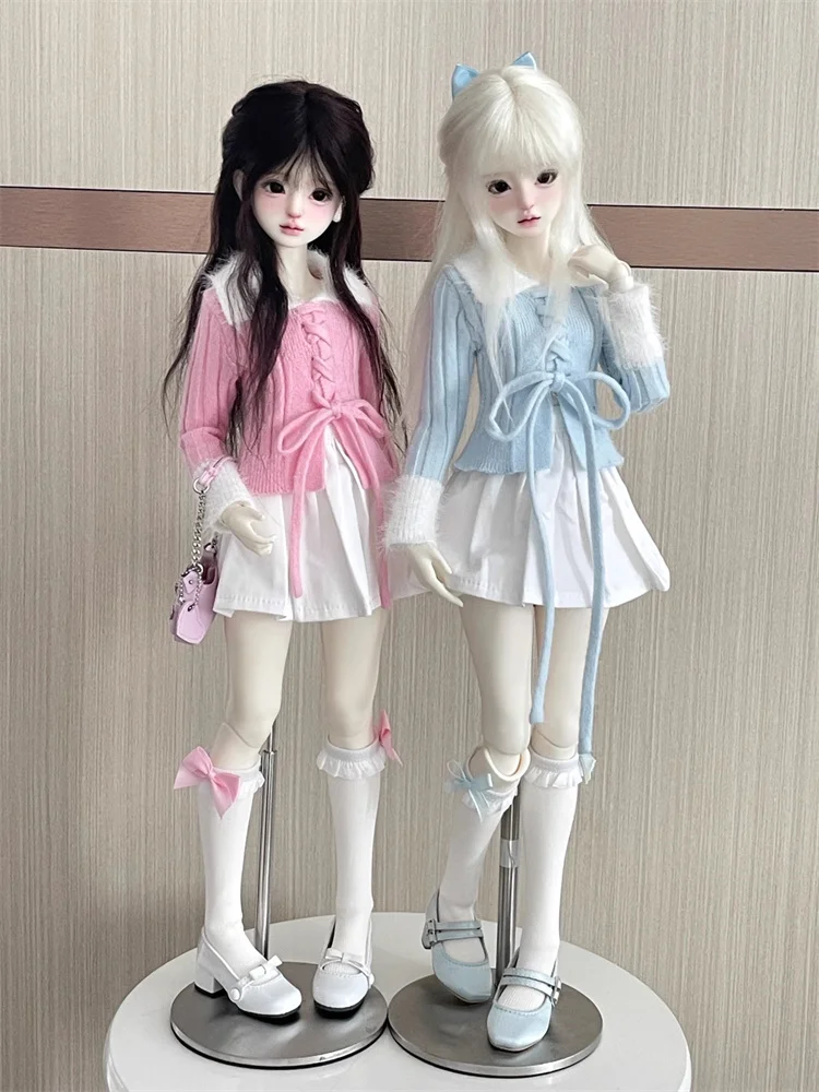 BJD Doll Clothes For 1/4 MSD MDD Doll Accessories Sweet Top Skirt Socks Doll Dress Up Gift Diy Clothes(Excluding Doll)