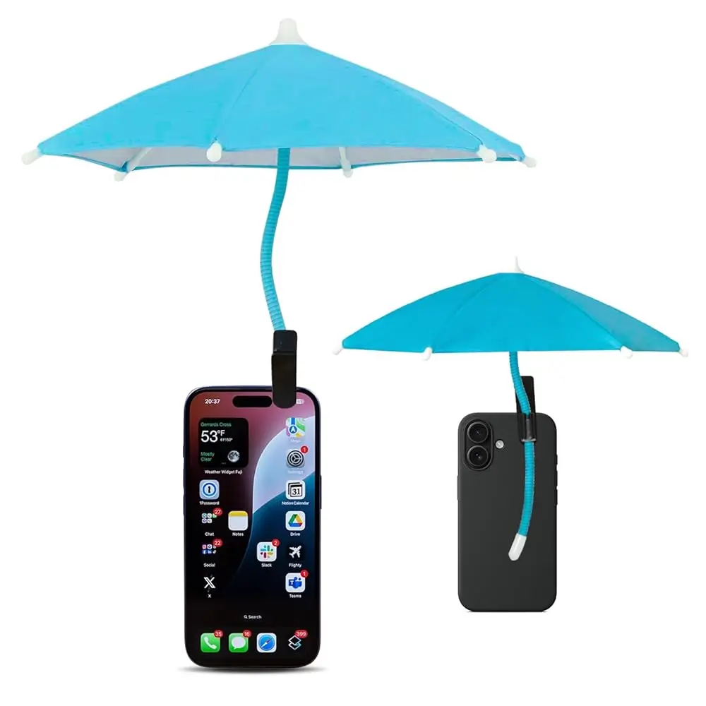 

Зонт для телефона - антибликовый солнцезащитный зонт, зонт для iPhone, зонт с креплением на телефон, защита от солнца.