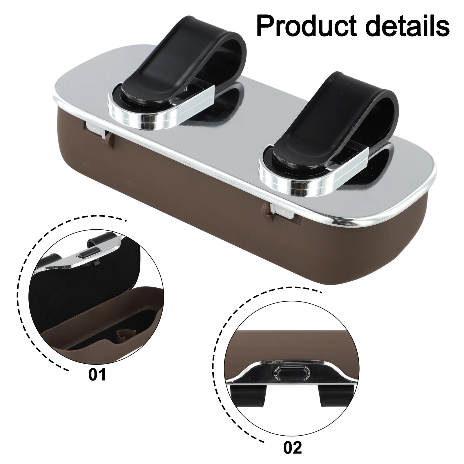 Automotive Visor Storage Solution Car Sunglasses Holder Compact Design Efficient Organization For Various Vehicles