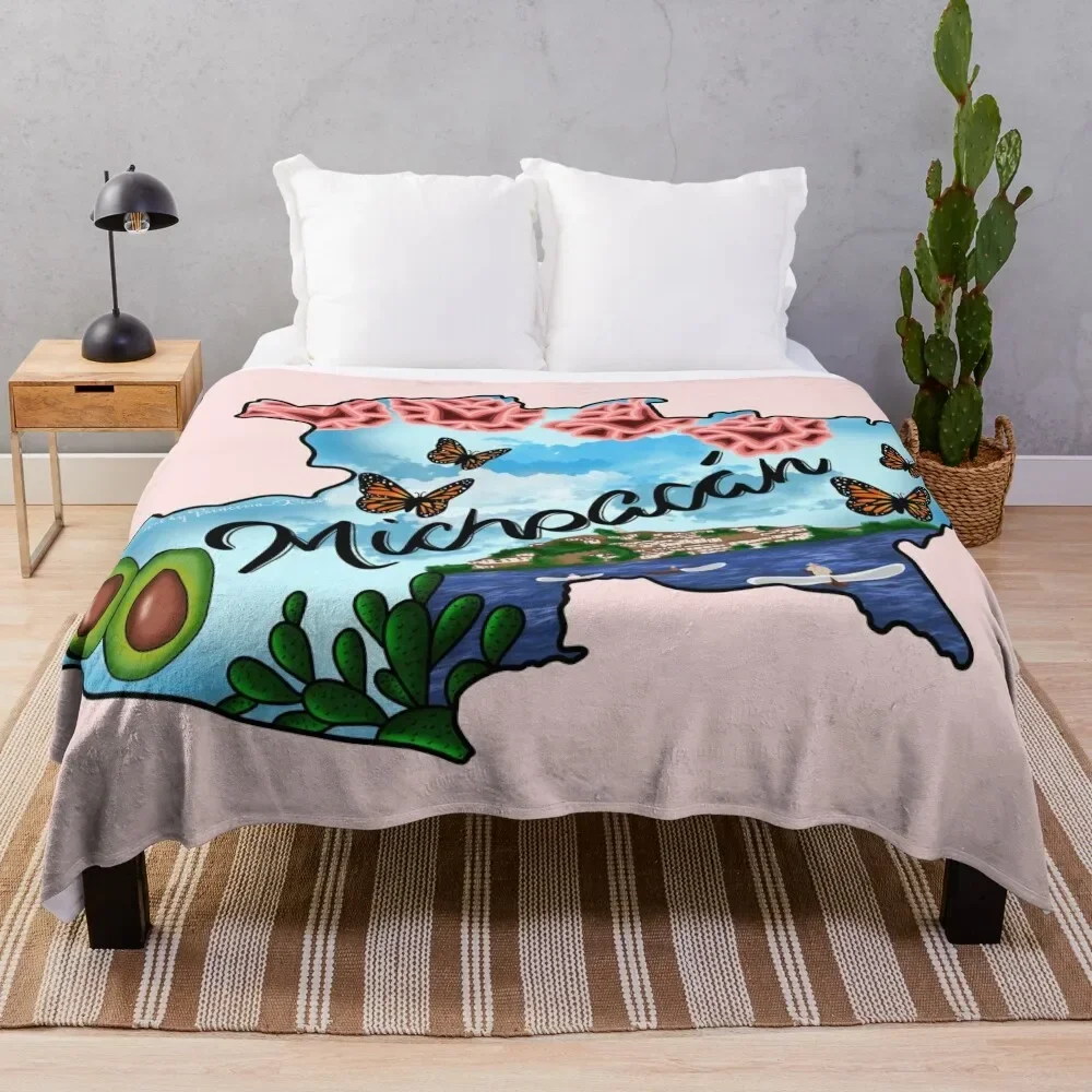 

Michoacán Throw Blanket Camping Sleeping Bag Quilt Blankets