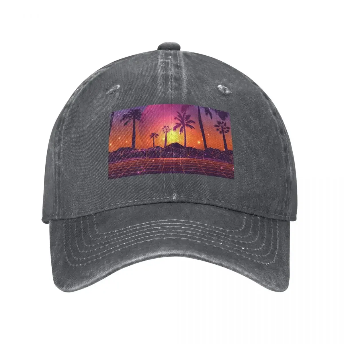 Sunset Synthwave State of Mind Baseball Cap Sunscreen Hat Luxury Brand Visor designer cap Caps For Men Women's