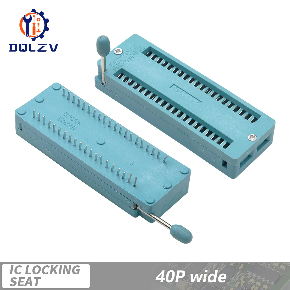 14 16 18 20 24 28 32 40 P Pin breit/schmal 2,54 mm grün DIP Universal ZIF IC Sockel Test Löttyp IC Lock Sitz Zif Sockel