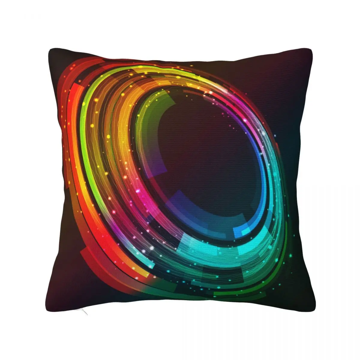 1Piece Pillowcase Cover For Bedroom guest room children's room recreational vehicle vacation home Circle-abstraction