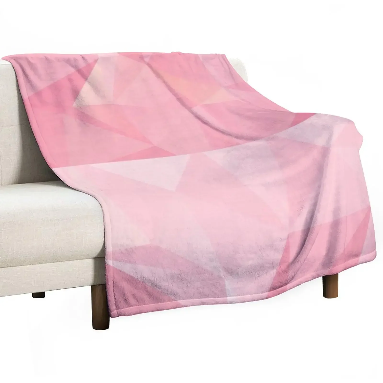 

Pink triangle Throw Blanket funny gift Sofa Throw Decorative Sofa Blankets