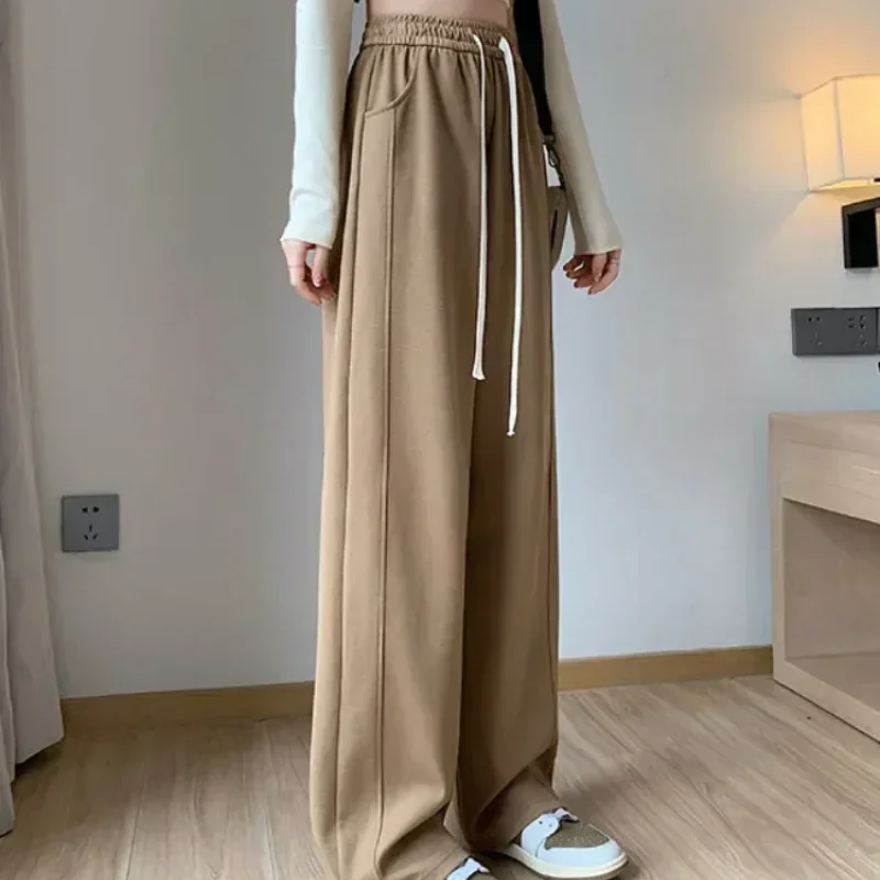Pantalon femme avec poches Harajuku décontracté tout moyen Chic et élégant pantalon pour femme Original années 90 classique XT1199
