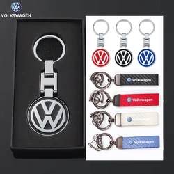 Car Emblem Keychain H Buckle Double-sided Key Ring For Volkswagen VW Golf R Polo Tiguan Passat B6 Rline Touran CADDY GTI Beetle