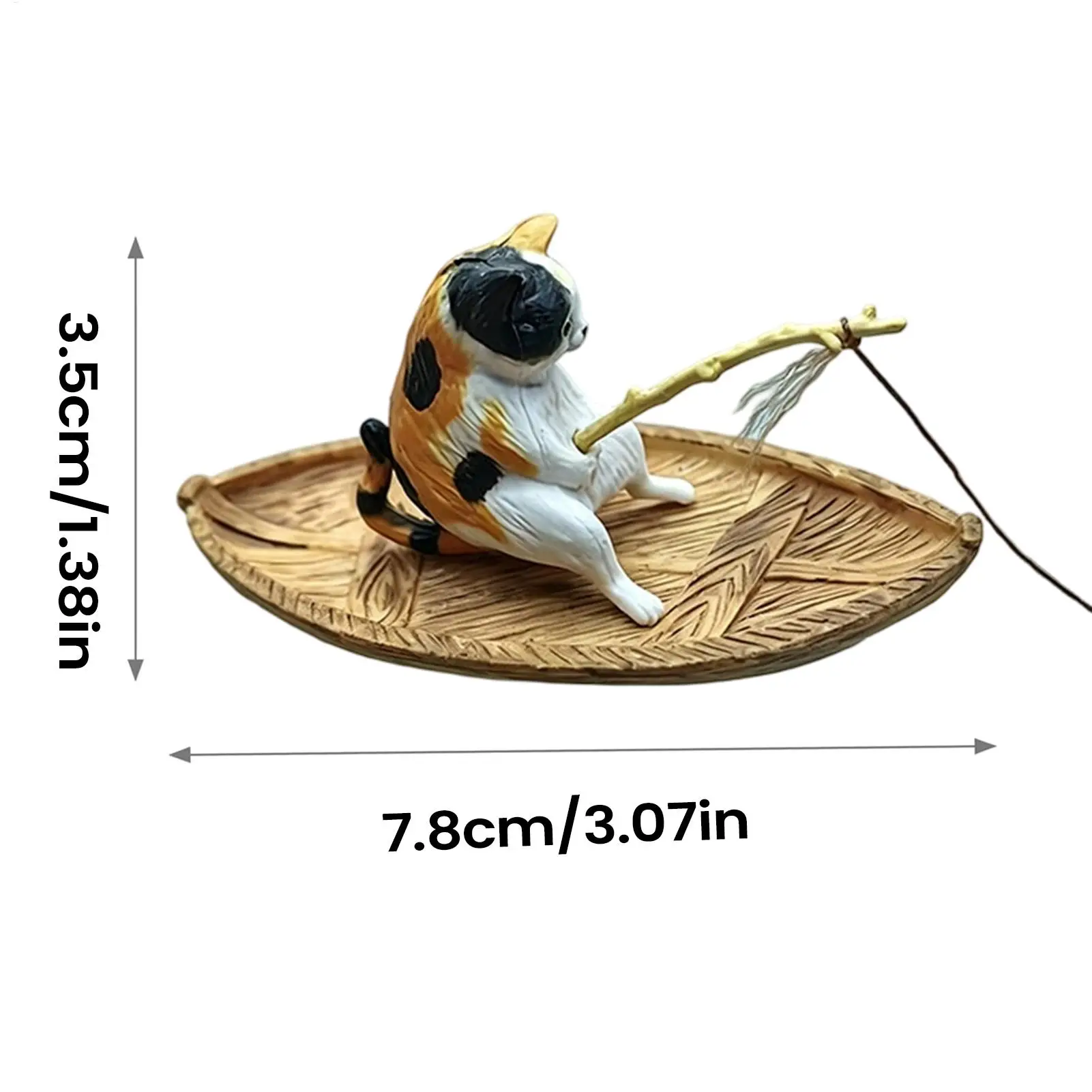Niedliches Kätzchen-Aquarium-Ornament, Schwimmende Hängende Katzen-Dekoration für Fischbecken, Garten, Teich, Zuhause, Büro, Landschaftsgestaltung, Außenbereich – Detail 13