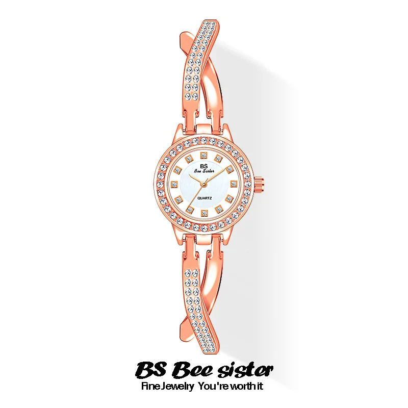 

New Hot Ladies Watches Collect Chain Watch Butterfly Cross Full of Diamonds Watch New Wristwatch Luxury Women's Watches for Girl