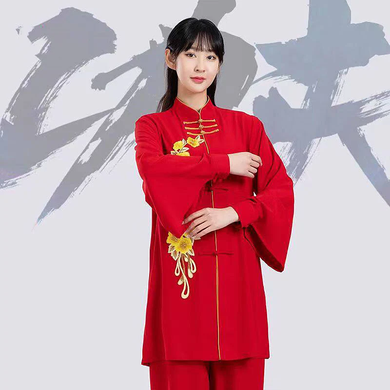 Women's Unisex Tai Chi Suit Premium Traditional Chinese Style Autumn Plus Size Martial Arts Training & Performance Suit