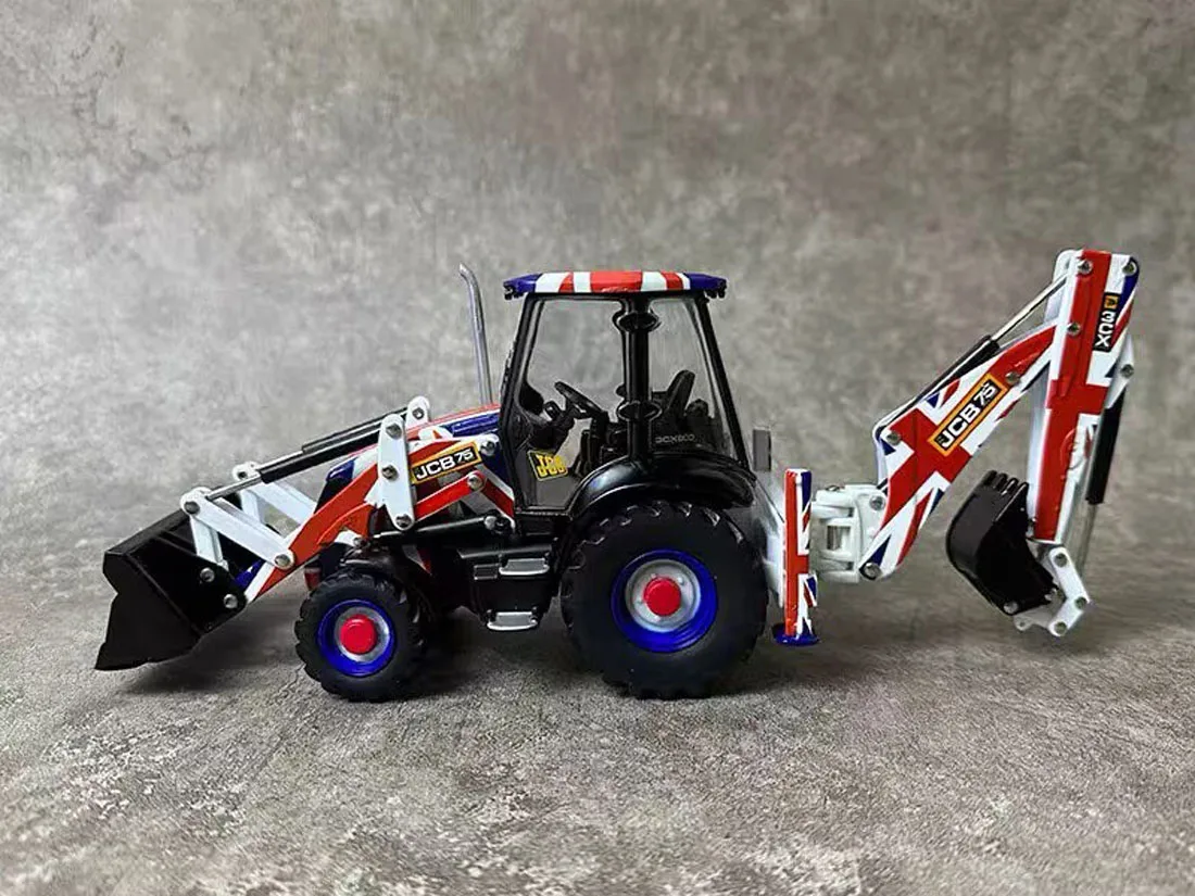 

1:32 Alloy Model 3CX Backhoe Loader 75th Anniversary Limited Edition Boy toys, birthday gifts, scene decoration, collection