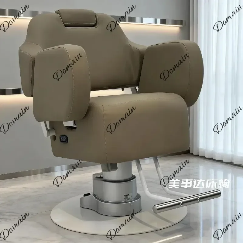 UYT  I-20 Hair Salon Special Wireless Electric Lift Hair Salon Chair Can Be Reclined Barber Chair Simple Hair Cutting Chair