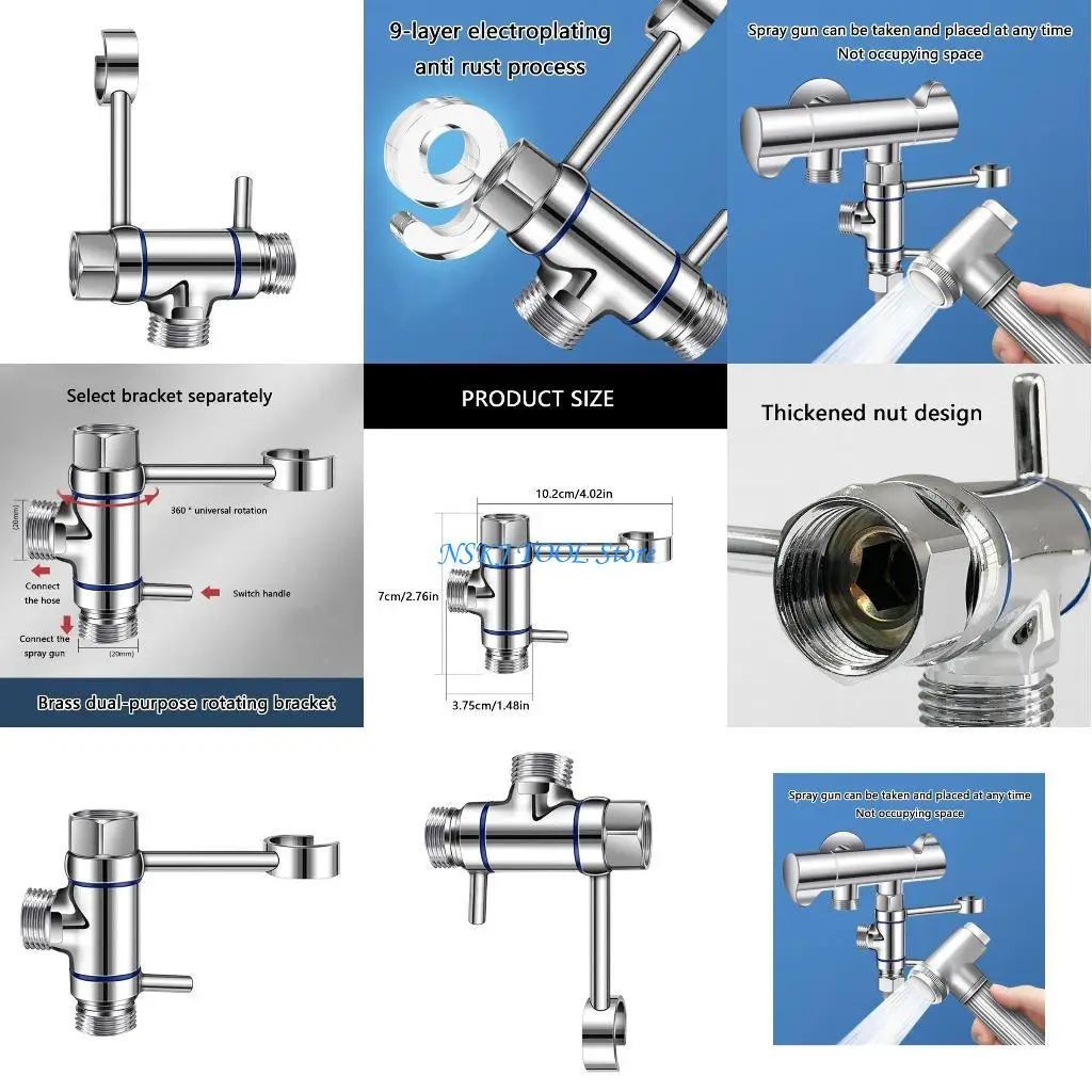 

L8RC Easy Bidet Sprayer Installation Sprayer Stand for New & Renovated Homes