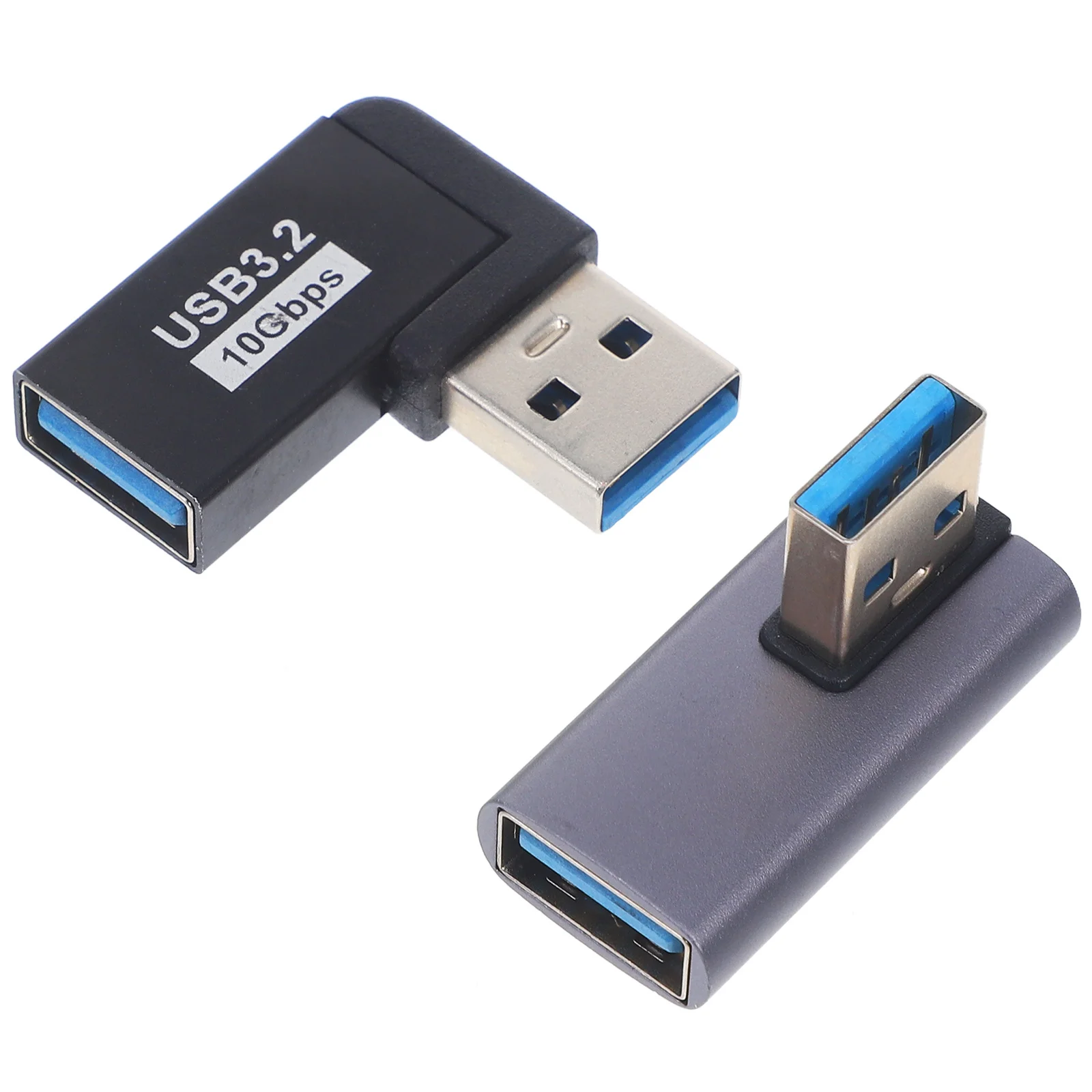 2Pcs USB Adapter Angled 90 Degree USB 3.0 Male to Female Connector Laptop Accessories High Speed Data Transfer