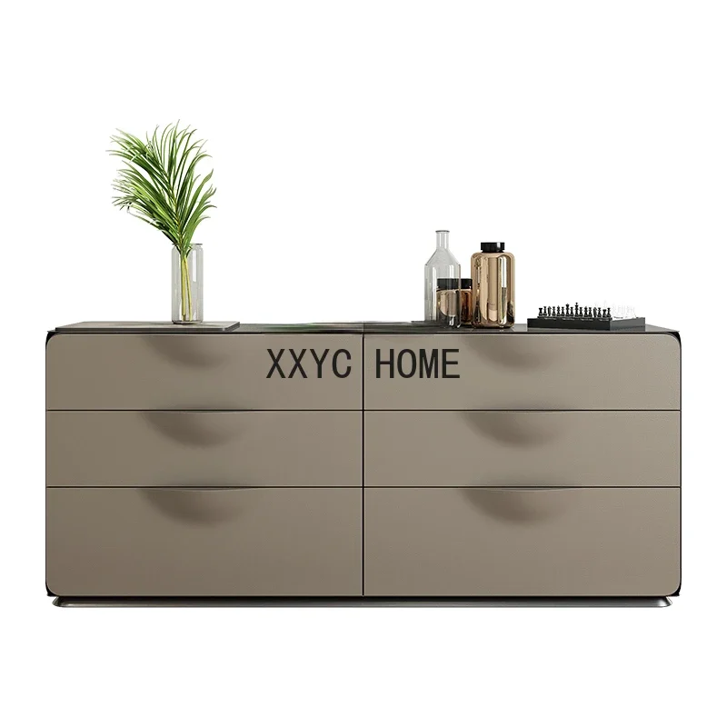 

High Light Luxury Small Apartment Bedroom Storage Chest of Drawers Designer Living Room Decoration Storage Cabinet