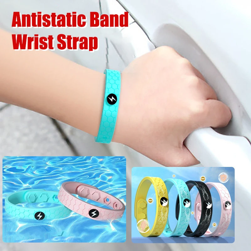 Antistatic Band Wrist Strap Winter Safe Anti-static Bracelet Electrostatic Remover Key Ring Elimination Vehicle Supplies