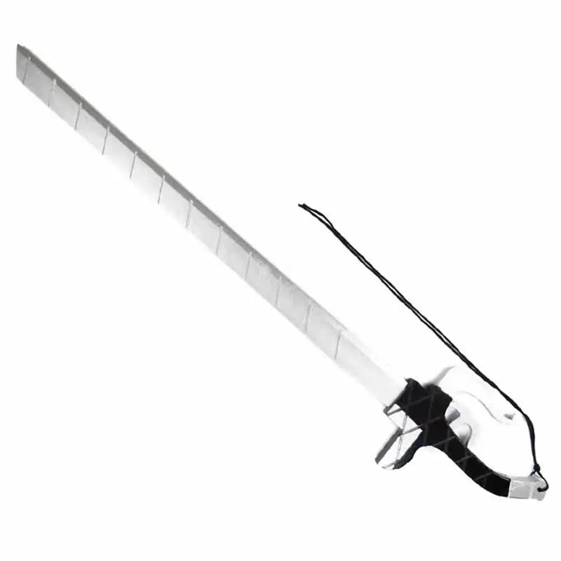 Levi Eren Mikasa Double Blades Anime Cosplay Props 100cm PU Rubber Replica Sword Unsharpened for Comic Show Costume Accessory