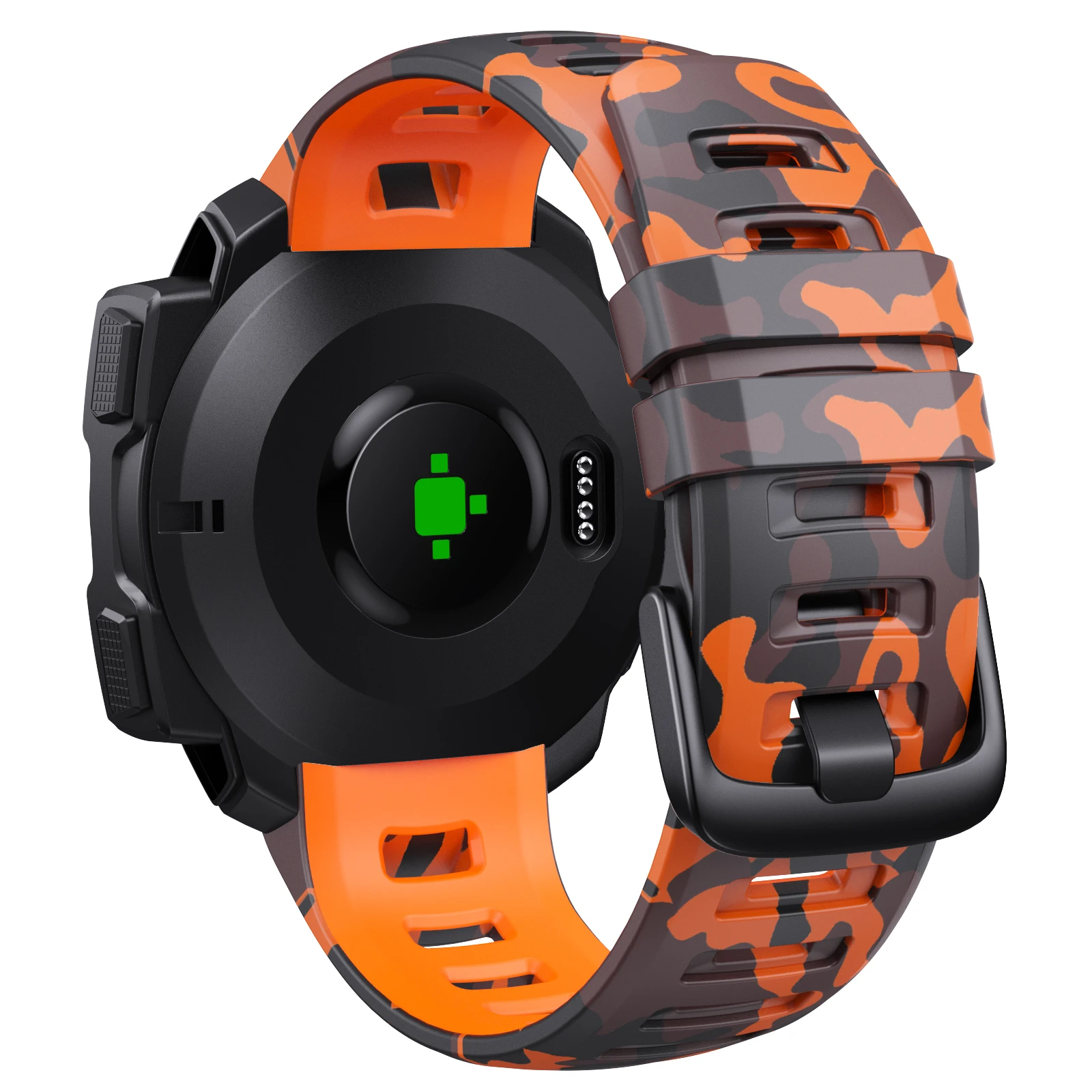 Silicone Watchband for Garmin Instinct Series - Instinct, Instinct 2, & Instinct 2 Solar - Esports Style Replacement Strap.