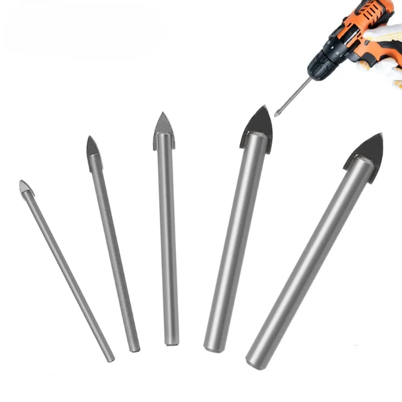 

5Pcs/Set 3.5mm-10mm Triangle Drill Bits Set for Glass Ceramic Concrete Hole Opener Triangle Bit Multifunction Woodworking Tool