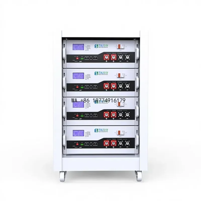 wmwmnu Smart BMS LiFePO4 Split Hybrid Grid Rack-mounted 4U Case Battery 51.2V 105Ah 5-10kW Output