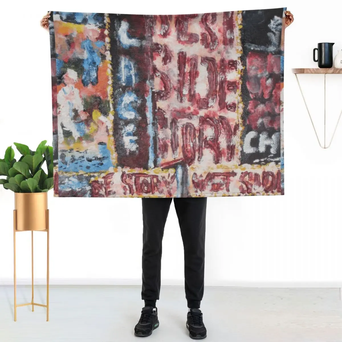 West Side Throw Blanket Warm Comfortable Blanket Gift for Parents Friends