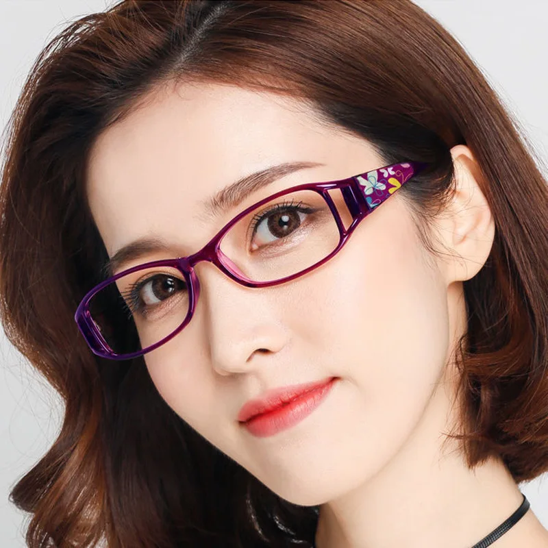 New Presbyopic Glasses For Women Men Floral Occhiali Da Lettura Anti Blue Light Diopter Points Read Clear Reading Glasses